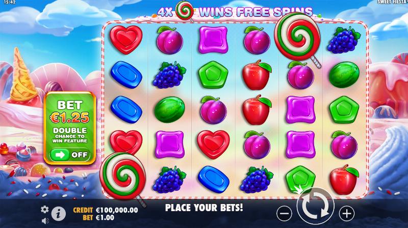 Sweet Fiesta slot interface