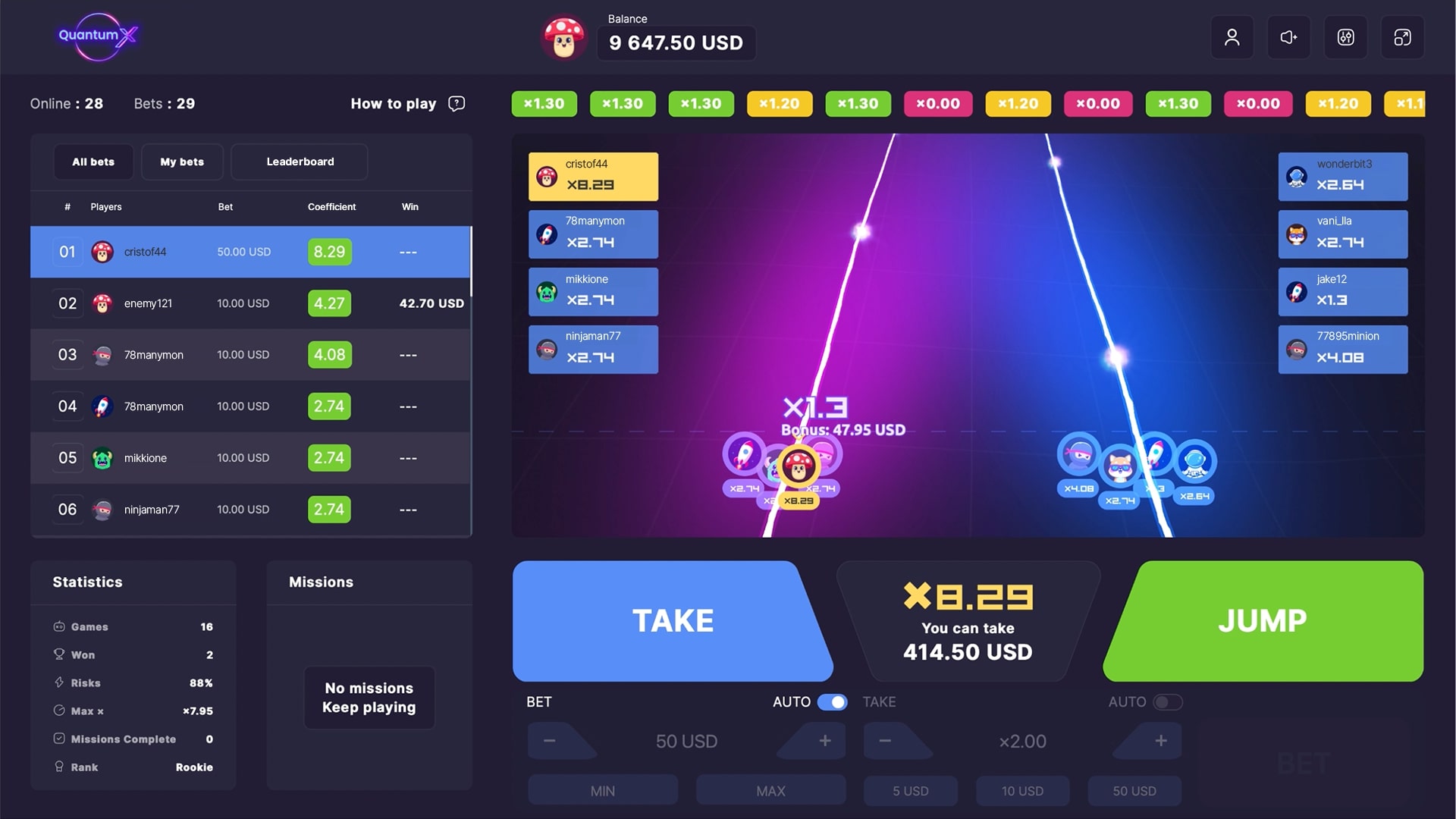 Quantum X Game