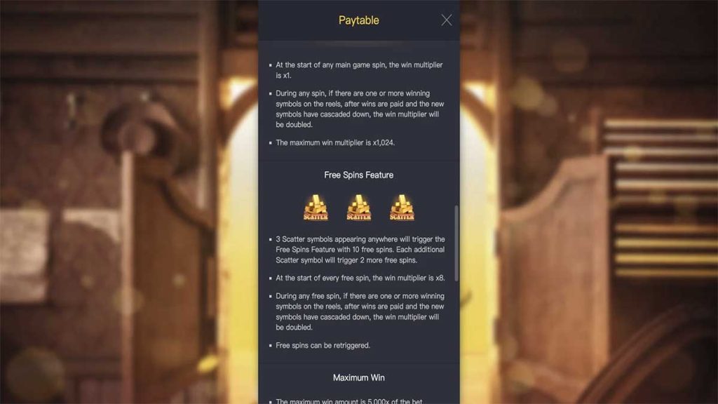 Wild Bounty Showdown Paytable 2
